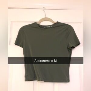 Abercrombie & Fitch Olive Short Sleeve baby Tee